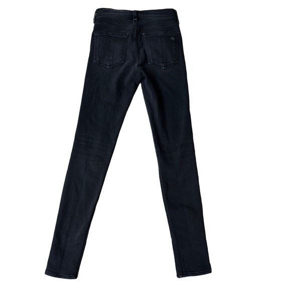 Rag & Bone High Rise Skinny Pants Size 23 Dark Gray Denim - Picture 2 of 8